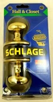 Schlage Hall & Closet P513-530 100% Brass Key One Piece Door Knob Brand New. Fixed Price $16.14.