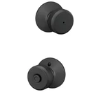 (6 Pairs ) Schlage F40 Bwe 622 Bowery Door Knob, Privacy Lock, Matte Black. Fixed Price $49.00.
