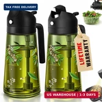 Coolmi Oil Sprayer For Cooking, 2 1 Olive Dispenser Bottle Set Kitche. Fixed Price $26.12.