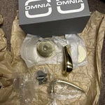 Made Italy Omnia Set 762/00B SD1 US3 Single Dummy Lever Polished Brass. Fixed Price $35.95.