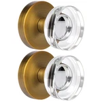 Naubea 2 Pack Antique Brass Dummy Door Crystal Glass Knobs. Fixed Price $64.40.