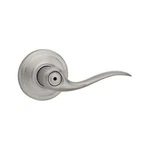 Kwikset Tustin Satin Nickel Bed/bath Door Handle With Microban Antimicrobial. Fixed Price $24.99.