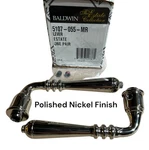 Baldwin Estate 5107-055-MR Passage Door Lever Handle Pair Polished Nickel Nos. Fixed Price $49.99.