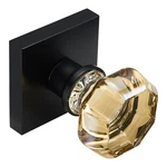 Champagne Gold Glass Passage Door Knob Non-locking Interior Crystal Hand. Fixed Price $52.08.
