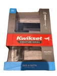 Kwikset Halifax Square Matte Black Privacy Bed/bath Door Handle With Lock. Fixed Price $19.00.