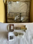 Schlage Dexter Bed & Bath Locking Lever Satin Nickel J40TOR619. Fixed Price $25.00.