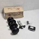 Copper Creek CK2020BC Colonial Passage Door Knob Black Round Non Locking Handle. Fixed Price $14.95.