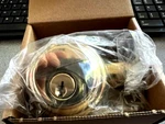 Emtek 8455 US3 Pvd Polished Brass Lifetime Single Cyl Deadbolt 2 3/8"BS. Fixed Price $55.99.