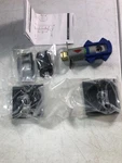 Emtek 2135US19, Square Pocket Door Tubular Privacy Lock, Flat Black (US19). Fixed Price $45.65.