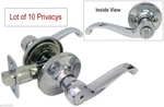 10 Privacy Polished Chrome Bedroom Bathroom Levers Handle Knobs Door Locks. Fixed Price $153.00.