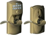 Schlage FE595 609 Camelot Keypad Entry With Flex-lock And Accent Levers. Fixed Price $65.00.