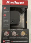 Kwikset Midtown Matte Black Single Cylinder Deadbolt Soft Modern Rose Smartkey. Fixed Price $15.99.