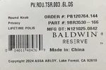 Baldwin PV.ROU.TSR.003.6L.DS Reserve Privacy Door Knob - Lifetime Polished Brass. Fixed Price $109.99.