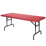 Baldwin Collection 30 In. X 72 Height Adjustable Folding Table, Plastic Top,. Fixed Price $313.45.