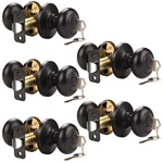 Knobwell 5 Pack Keyed Door Knobs With Round Entry, Oil Rubbed Bronze. Fixed Price $69.99.