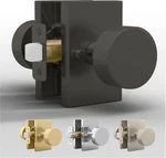 Mega Handles Laura Privacy Door Knob For Hallway, Closet, Bathroom- Black-nib. Fixed Price $54.99.