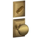 Schlage Lock Company F59AND609ADD Antique Brass Andover Interior Pack Knob Set W. Fixed Price $86.60.