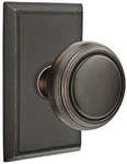 Elegant Oil Rubbed Bronze Privacy With Rectangular Rosette & Knob. Fixed Price $202.99.