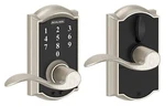 *1-PACK* Schlage Touch Camelot Latitude Lever Satin Nickel FE695VCAM619ACC. Fixed Price $169.99.