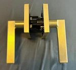 Kwikset 720HFL Sqt 4 6AL Rcs, Halifax Square Passage Lever Set, Satin Brass. Fixed Price $17.50.