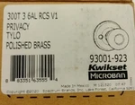 Kwikset Tylo Bed & Bath Door Knob 300T 6AL Rcs V1 New 93001-923. Fixed Price $13.20.