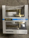 Defiant Tonebridge Bed/bath Door Lever W/ Square Rose Brushed Gold 1007 790 004. Fixed Price $19.99.