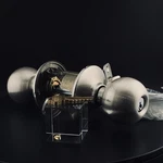 Schlage F51 Orbit Round Knob Keyed Entry Lock - Satin Nickel Finish 619. Fixed Price $32.50.
