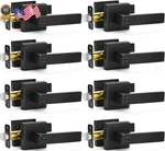 8 Pack Matte Black Door Handles Privacy Levers Keyless Interior Knobs. Fixed Price $147.11.