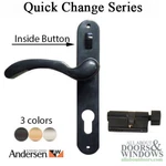 Andersen Emco Storm Door Handleset With Lock Bar Slide Button Traditonal. Fixed Price $79.95.