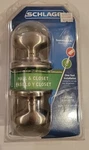 Schlage F10VGEO619 Georgian Passage Knob Satin Nickel.. Fixed Price $20.00.