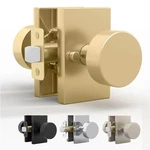 Laura Satin Brass Privacy Knob Reversible Heavy Duty Fits Standard Doors. Fixed Price $53.99.