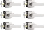 6 Pack Probrico Square Rosette Passage Door Levers Handles Satin Nickel. Fixed Price $99.95.