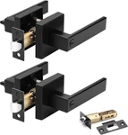 Probrico 2 Pack Privacy Door Handles,heavy Duty Matte Black Lever Hardware,. Fixed Price $49.99.
