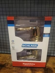 Schlage Bright Brass Keyed Entry Lever. Fixed Price $29.95.