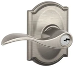 Schlage F51-ACC-CAM Accent Single Cylinder Keyed Entry Door Lever Nickel. Fixed Price $66.44.