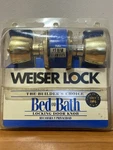 Vintage Weiser Bed & Bath Locking Door Knob Brass Gold New. Fixed Price $19.50.