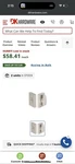 Emtek 818TP Modern Square Privacy Deadbolt - Nickel. Fixed Price $65.37.