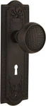 Nostalgic Warehouse Meadows Plate With Keyhole Craftsman Knob,mortise,oil-rubbed. Fixed Price $100.00.