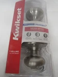 Kwikset Security Cove Satin Nickel Keyed Entry Door Knob Microban 94002-826 New. Fixed Price $19.95.