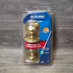 Schlage F51VPLY 505605 Keyed Entrance Door Knob Plymouth Bright Brass. Fixed Price $31.98.