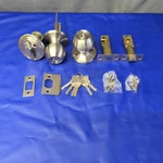 4 Pack Probrico Satin Nickel Keyed Alike Door Levers, Square Home Office Lockset. Fixed Price $22.48.