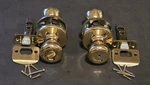 2 Pack Kwikset Polished Brass Interior Locking Bedroom Bath Door Knob. Fixed Price $16.95.
