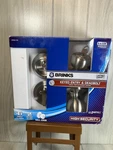 Brinks Keyed Entry & Deadbolt 2104-119 High Security Ball Knob Satin Nickel New. Fixed Price $29.99.