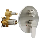 Wall Mount Brushed Nickel Pressure Balancing Shower Diverter Mixing Valve 3 W.... Fixed Price $166.61.