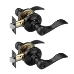 Ncl 2 Pack Black Door Handle Interior, Wave Lever Knob With Lock, P.... Fixed Price $34.99.