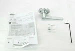 Satin Chrome Ladera Right Handed Single Dummy Door Lever Kwikset Tf. Fixed Price $14.23.
