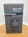 Bestten Keyless Entry Door Lock Deadbolt Electronic Keypad Matte Black Open Box. Fixed Price $44.99.