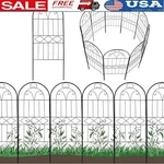 Sturdy Garden Fencing Panels Metal Arch Design Portable Decor Animal Barrier New. Fixed Price $76.78.