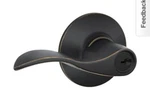 Schlage F51-ACC Accent Single Cylinder Keyed Entry Door Lever Set Bronze. Fixed Price $44.99.