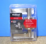 Kwikset Smartkey Security Hollis Keyed Entry Door Lever Satin Nickel 94050-695. Fixed Price $24.99.